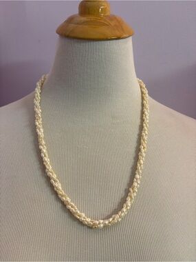 Vintage Freshwater River Pearl 3 Strand Necklace